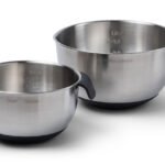 Skål Stainless med silikon 2-pk.