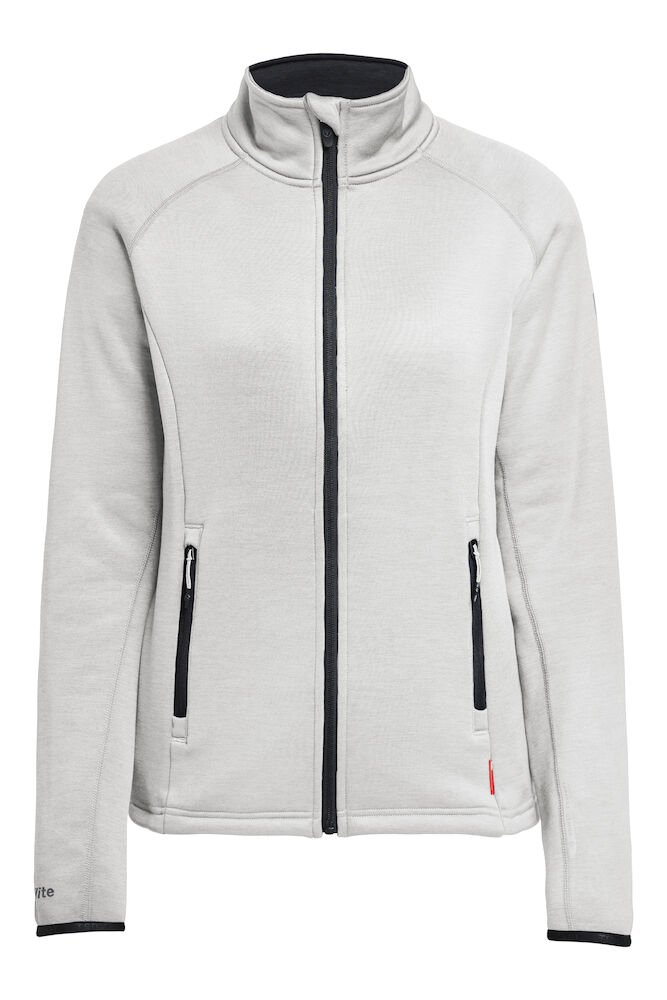 465017400-933_TXliteMidlayerZip_Front_LightGrey TXlite Midlayer Zip Women - Bilde 1