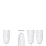 Piknik Juni Glass, Høy, 4-pk.