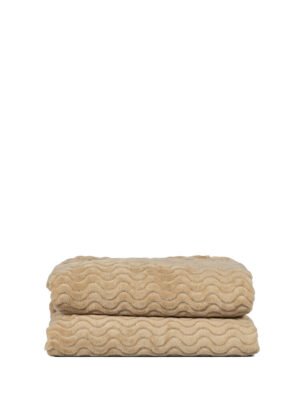 Agnes fleecepledd, beige