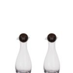 Nature olje/eddikflaske med kork-kule, 2-pk