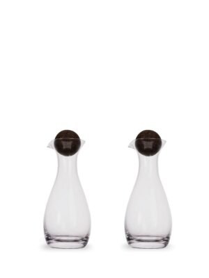 Nature olje/eddikflaske med kork-kule, 2-pk