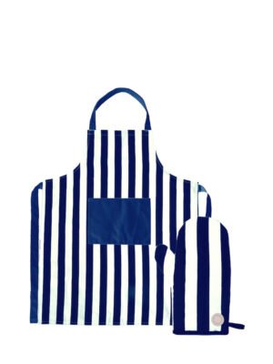 Aron Forkle Med Grillvott, Blå/Hvit