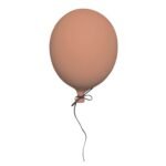 Balloon decoration L, Rosa