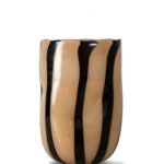 Vase Curt, Svart/beige