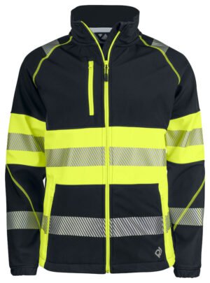 6443 Softshelljakke EN ISO 20471 Kl 1