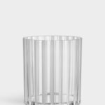CUT IN NUMBER Vase H 200 mm stripet