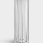 CUT IN NUMBERS Vase H 330 mm stripet
