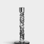 Carat candlestick anthracite H 242mm 2-pk.