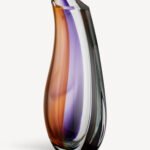Orchid Lilla/Gul-ornage Vase H 370 mm