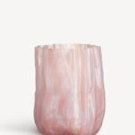 Crackle vase perlerosa 270 mm