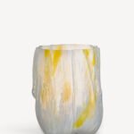Crackle vase lemon sorbet 270 mm