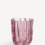 Crackle vase rosa 121 mm