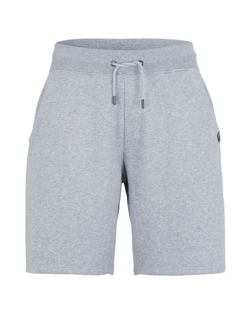 141214-960_Key-Shorts-Unisex_Grey-Melange_Front Key Shorts (GOTS) - Bilde 1