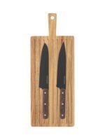 2-pk. Blacksmith kniver med skjærebrett