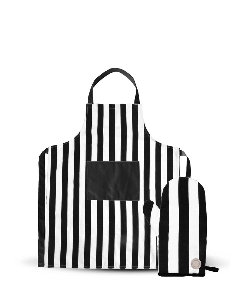 5018402_front Aron Forkle Med Grillvott, Svart/Hvit - Bilde 1