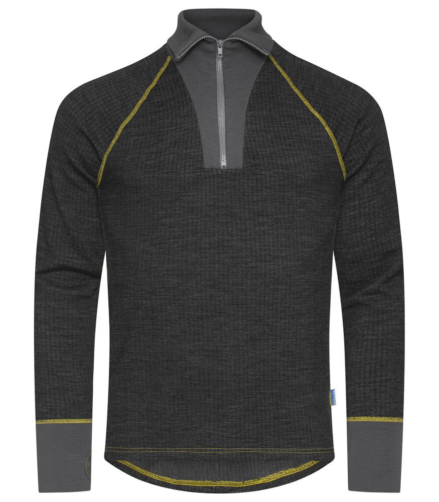 643110-996_Grey_Front 3110 Undertrøye Zip - Bilde 1
