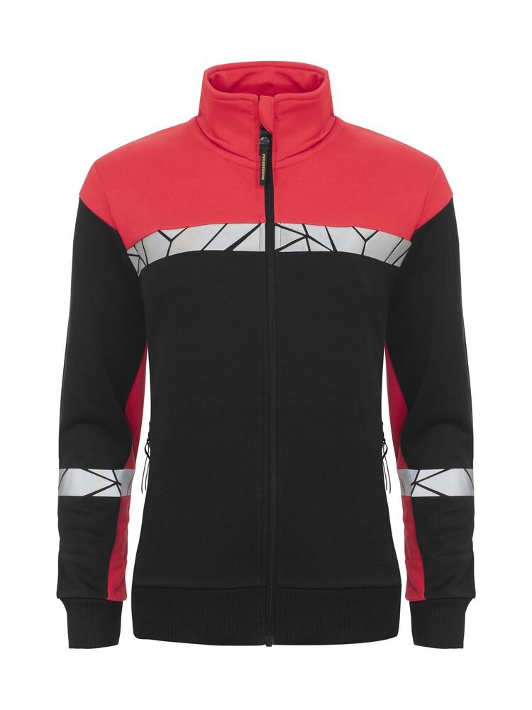 647105-9935_Black_Red_Front 7105 Sweatshirt Dame - Bilde 1