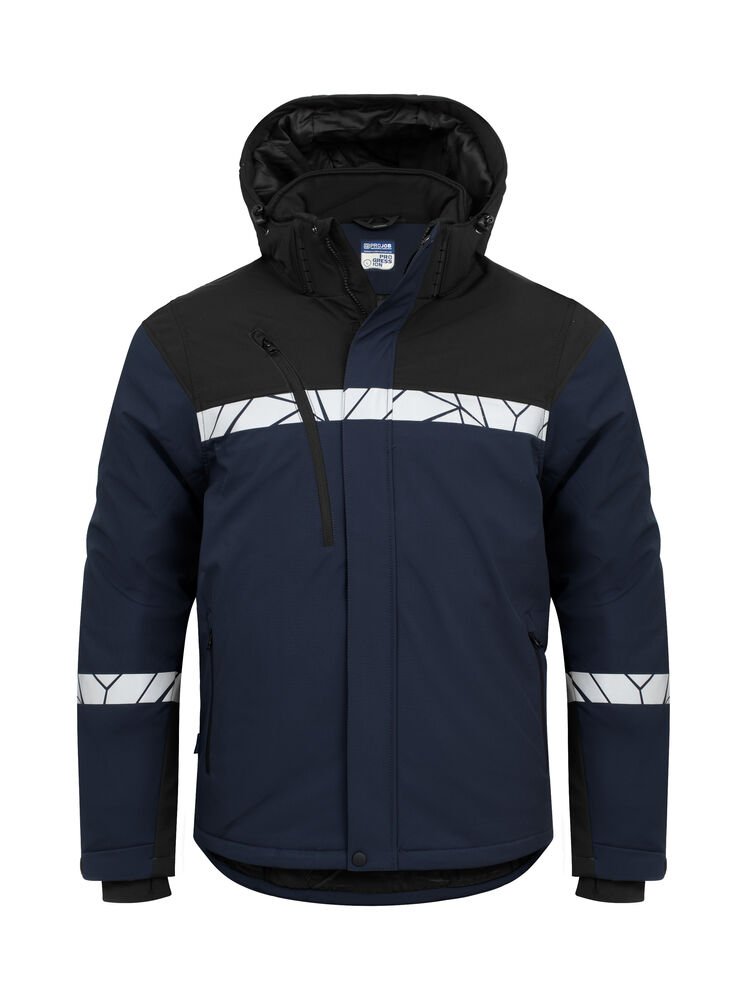 647413-5899_Navy_Black_Front 7413 Fôret Softshelljakke - Bilde 1