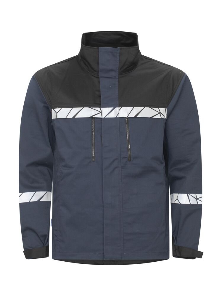 647416-5899_Navy_Black_Front 7416 Arbeidsjakke - Bilde 1