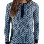 Termo Sequal Jaquard Round Neck Button LS W