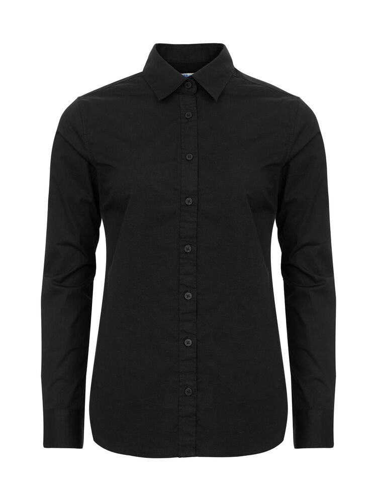 141051-990_PoplinShirt_Black_Front Poplin Lady (GOTS) - Bilde 1