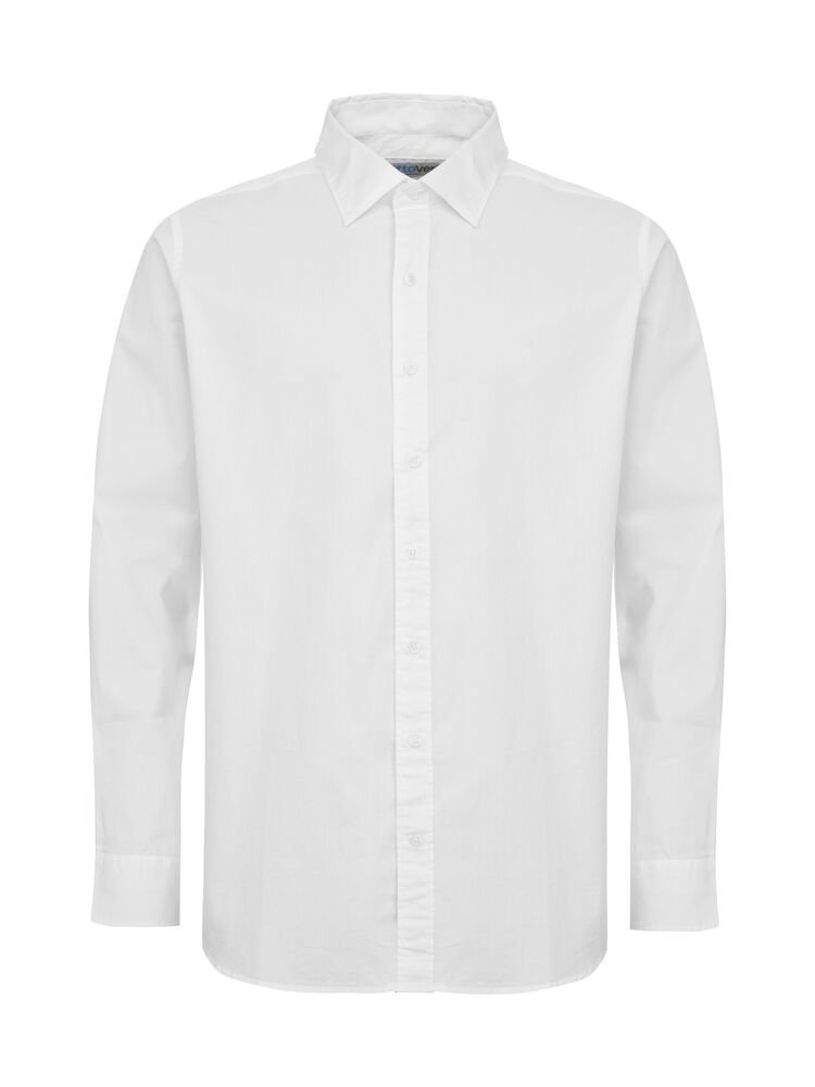 141052-100_PoplinShirt_White_Front Poplin Comfort (GOTS) - Bilde 1