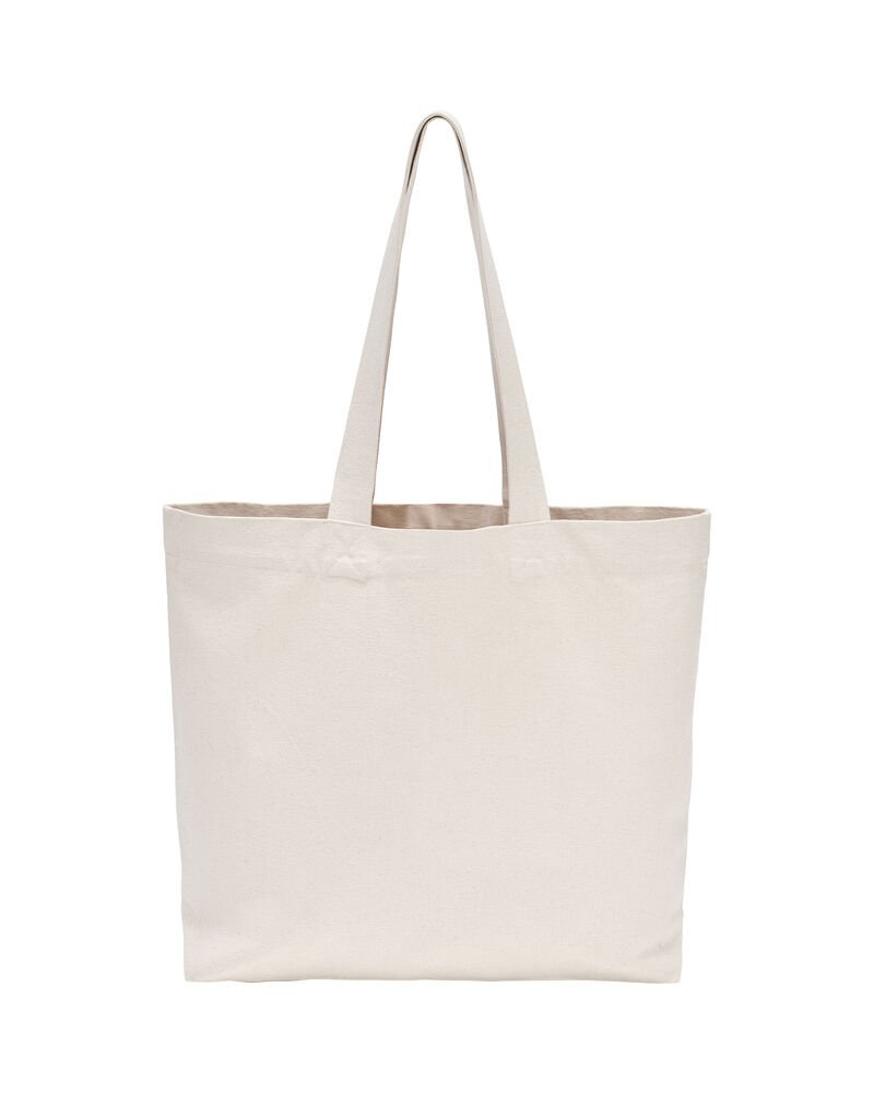 141058-106_Beach-Bag_Natural_front Beach Bag (GOTS) - Bilde 1