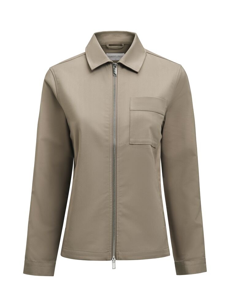 2962203-182_ModernZipOvershirtWoman_Front Modern Zip Overshirt Woman - Bilde 1
