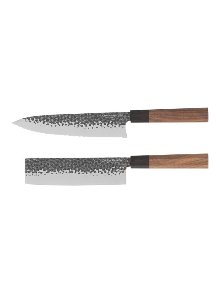 411373-94_BlacksmithHamradeKnivar2pack_Front Hammersteel Kniver 2-pk. - Bilde 1