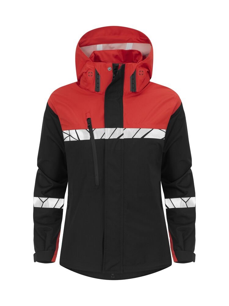 647419-9935_Black_Red_Front 7419 Skalljakke Dame - Bilde 1