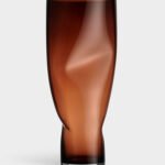 Squeeze vase sunset brown 500mm