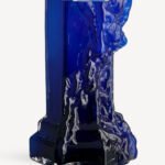 Rocky Baroque vase deep blue 350mm