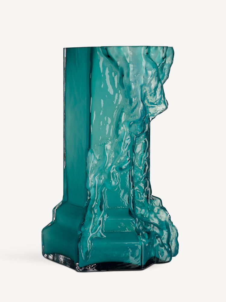 7042418_Rocky_Baroque_vase_chrysocolla_350mm_Kosta_Boda_Hanna_Hansdotter_PRO_02_3x4 Rocky Baroque vase chrysocolla 350mm - Bilde 1