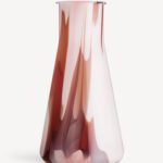 Lab erlenmeyer vase rød/hvit/rosa 305mm