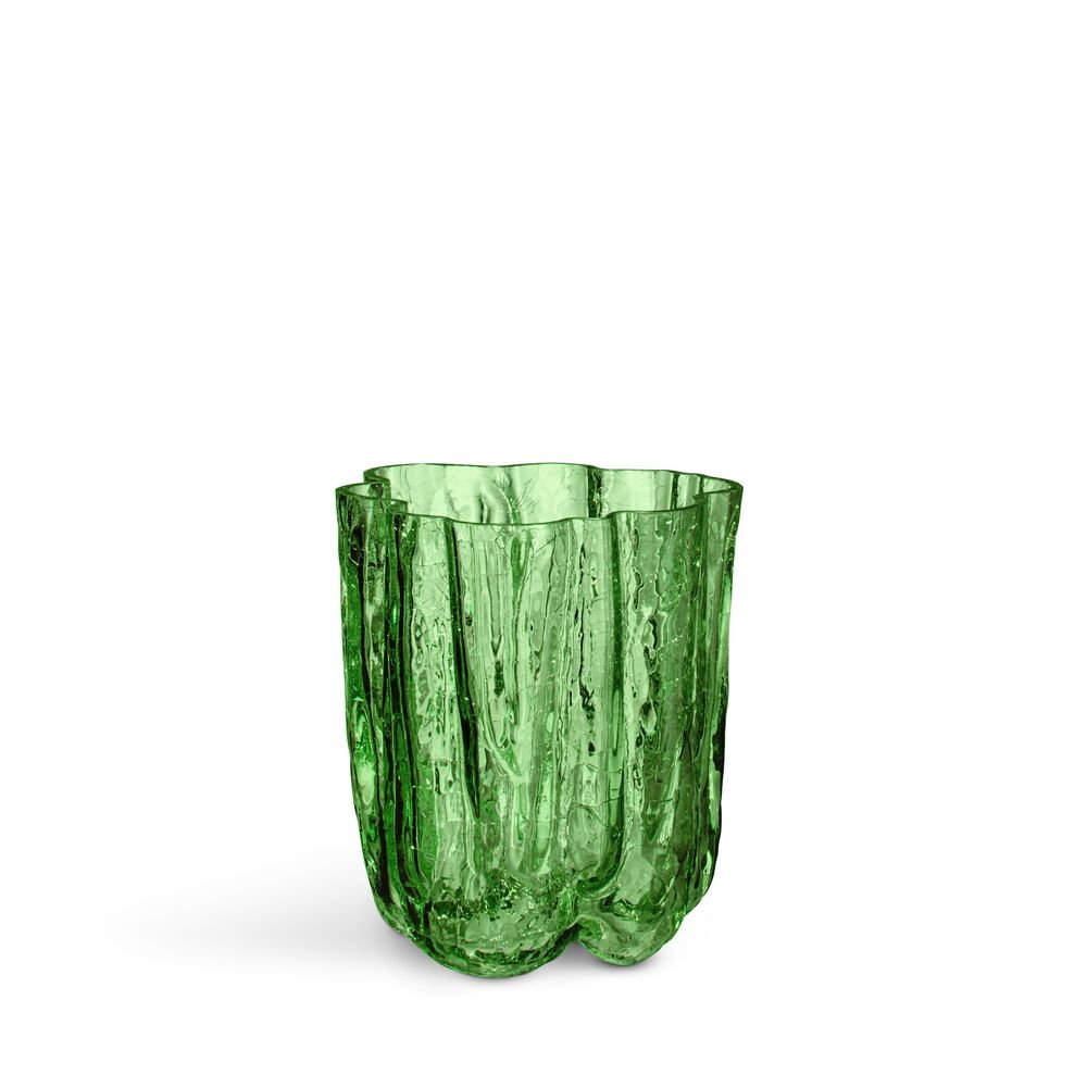 Crackle vase mørkegrønn 121 mm - Bilde 5