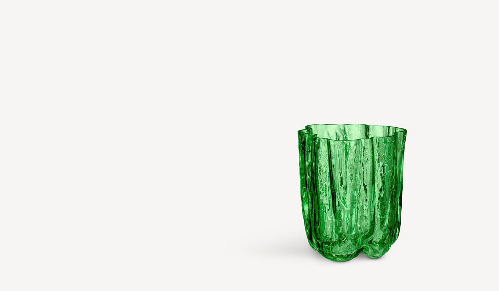Crackle vase mørkegrønn 121 mm - Bilde 2