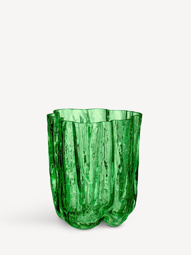 Crackle vase mørkegrønn 121 mm - Bilde 3