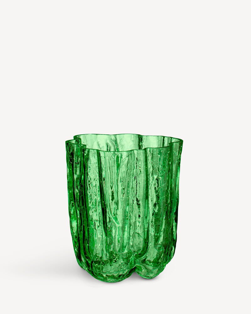 Crackle vase mørkegrønn 121 mm - Bilde 4