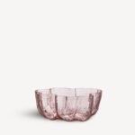 Crackle skål rosa h 105 mm