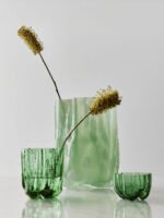 Crackle vase mørkegrønn 121 mm - Bilde 6