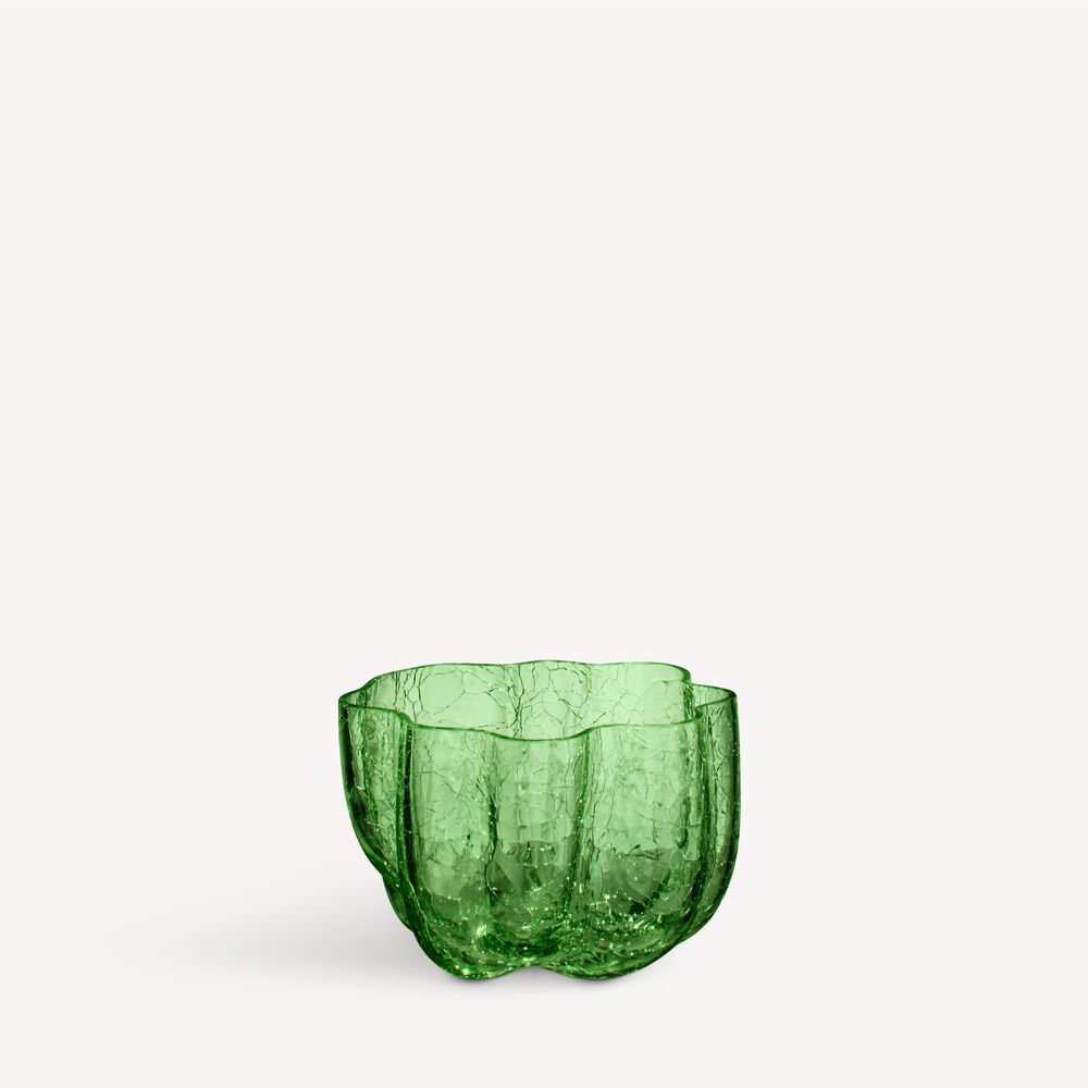 7062508_Crackle_Votive_H58mm_Dark-Green_Kosta_Boda_Asa_Jungnelis_PRO_01_1x1 Crackle lyslykt mørkegrønn 58 mm - Bilde 1