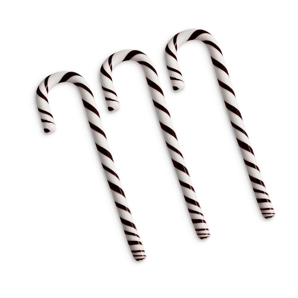 Polkagris, hvit/svart, 170 mm, 3-pk - Bilde 3