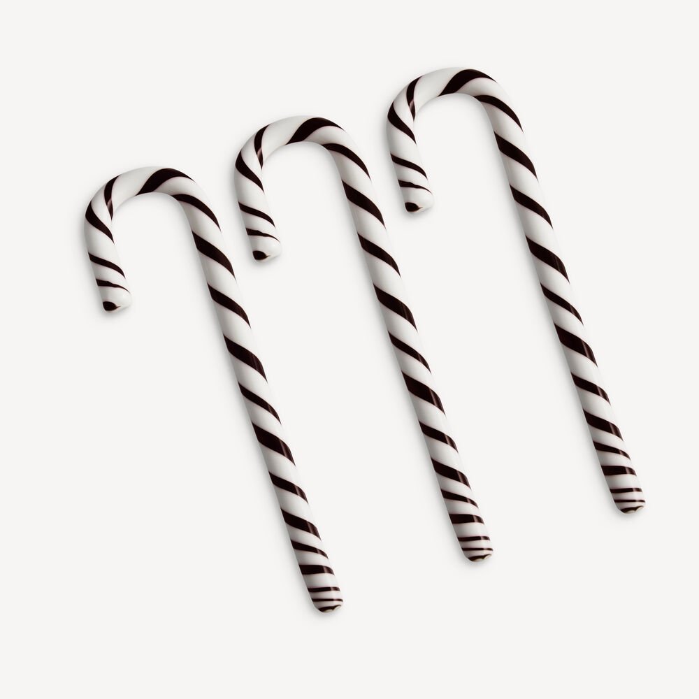 Polkagris, hvit/svart, 170 mm, 3-pk - Bilde 2